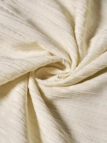 EMERY ROSE Vacation Style 3D Wave Ruffle Trim Dress For Women - Apricot - View 7
