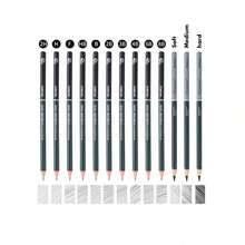 10/12/19/27 Sketch Pencil Set, Art Professional Charcoal Drawing Set, Sketching And Life Drawing Portable Tin Box Set, Pencil Without Charcoal, Pencil Without Wood Set