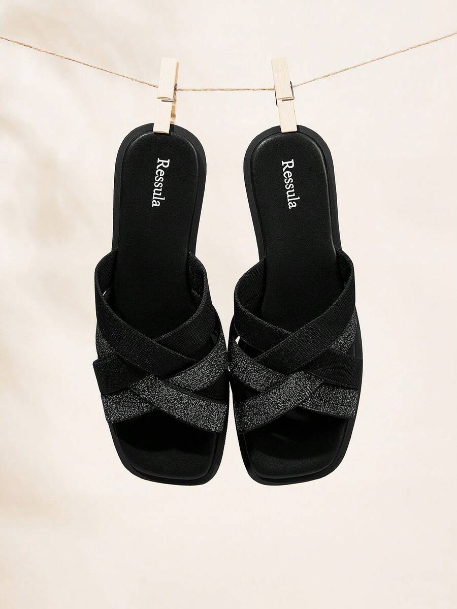 Ressula Women's Fashion Comfortable Flats - Black - View 1