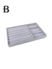 1/4/5PCS Jewelry Display Tray, Stackable Drawer Jewelry Storage Box, Velvet Grid Jewelry Organizer Tray, Multi-Purpose Jewelry Box For Rings, Earrings And Necklaces, Large Capacity Drawers For Easy Classification And Space-Saving Back To School
