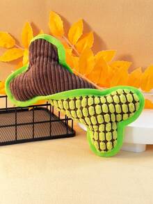 PETSIN 1pc Multi-Colored Bone Shaped Plush Dog Chewing And Teeth Grinding Toy – Built-In Sound Generator For Self-Entertainment, Soft Boredom Relief For Puppies, Pet Use Only - Multicolor - View 6