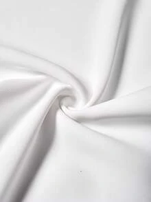 EMERY ROSE Pantalones blancos de oficina de estilo francés elegante para mujer - Blanco - Ver 7