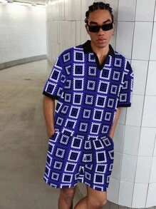 PAVTROS Bộ đồ thể thao dạo phố Manfinity Streetrush 2 món cho nam, trang phục hai mảnh dành cho nam - Màu xanh lam - Xem 4