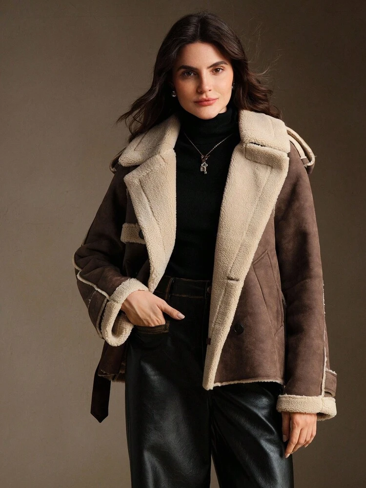 Abrigo de invierno para mujer, elegante, formal, para fiestas, con estilo, para Año Nuevo, Navidad, trabajo, graduación, boda