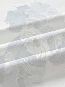 EMERY ROSE 女式拼色狗狗印花 V 领短袖 T 恤，舒适时尚，适合日常穿着 - 白色 - 查看 4