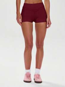 Musera Sport 运动短裤，适合健身房锻炼。 - 酒紅色 - 查看 2