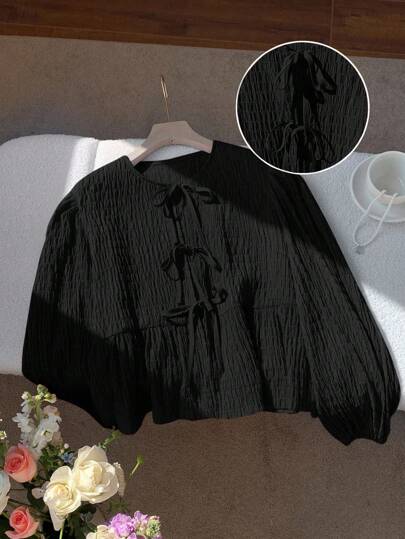 Comfortcana 大码女式橙色休闲衬衫，简约时尚，适合夏季日常休闲穿着