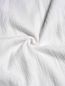 Louniche 口袋設計貼紋領子襯衫 - 白色 - 查看 3