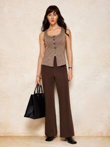 House of One High-Waist Classic Flared Suit Pants Women Fall Casual Business Old Money Fall Outfits Business Professional Women Business Casual Woman