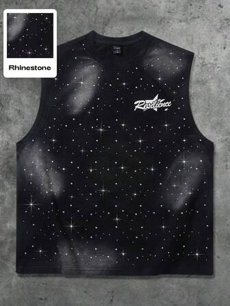 Grunge Punk Camiseta de tirantes con estampado de cebra para hombre, adecuada para uso diario en primavera/verano