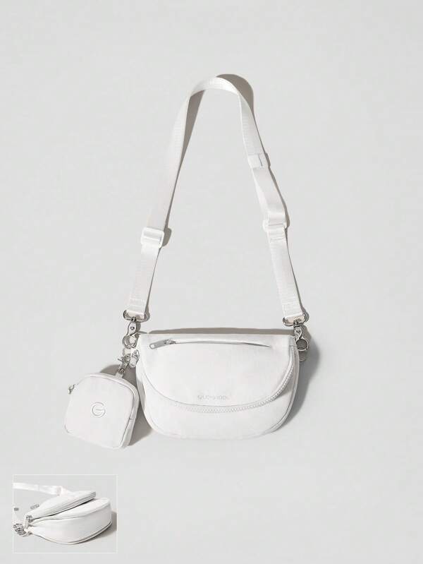 GLOWMODE 1.5L Easy Commute Water-Resistant Shoulder Strap Bag With Clippable Nano Pouch Daily Casual