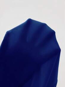 ROMWE MEN Street Life 男士闪亮钻石洗水T恤，宽松短款 - 藍色 - 查看 7