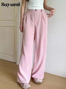 Loose Casual Daily Wear Trousers, Suitable For Commuting And Back To School For Teenage Girls