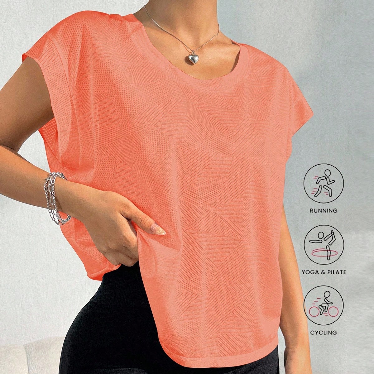 Camiseta de tirantes holgada para mujer para yoga, running, fitness y deportes