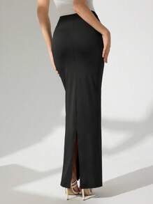 Modelyn تنورة كاجوال حفلات مصممة بسحاب للنساء، أزياء عصرية، كاجوال، وملابس رياضية للخريف. تنانير الخريف. قماش مطاطي فائق المطاطية مريح وناعم، مثالي لقمصان النساء. بنطلونات للعودة إلى المدرسة. - الأسود - مشاهدة 4