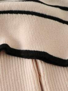 Genkimix Kids Young Girl' Thick Knit Turtleneck Sweater And Pants Set, Autumn/Winter Fall - Apricot - View 3