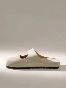 Solecia 女士春夏新款时尚简约平底鞋 - 米色 - 查看 3