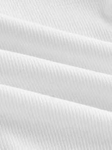 Maija 女式不对称不对称领腰镂空荷叶边下摆紧身连衣裙，白色，现代优雅无袖低腰泡泡下摆连衣裙，春夏，适合邮轮度假