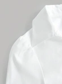 Girlism Blusa con scollo a V, maniche a sbuffo e volant, vita stretta, camicia nera a maniche lunghe, abbigliamento stile strega, camicia con bottoni, adatta per concerti, aeroporto, Capodanno, San Valentino