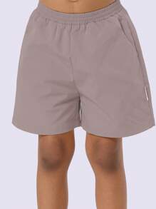 SUMWON Kids Swimming Trunks Beach Pool Shorts Elastic Waist Swimming Bottoms Summer Holiday Vacation Beachwear Poolside Leisure Wear Comfortable Casual Everyday Swimwear