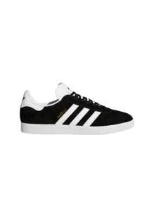 Adidas Gazelle 男女通用运动鞋 核心黑/白/金色金属色 BB5476 - 核心黑/白/金金屬色 - 查看 1