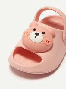 Cozy Pixies Cute Bear Pattern Soft & Comfortable Anti-slip Baby Sandals