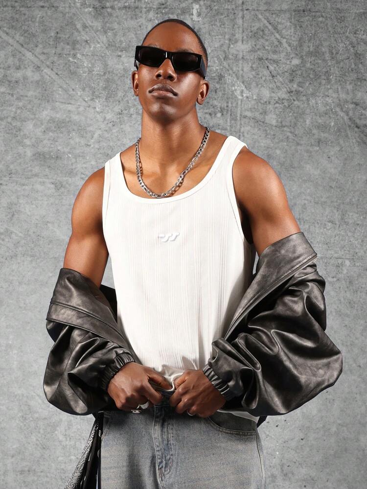 Ribbed Tank Top With Modern Cut