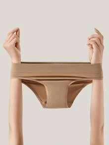 LUVLETTE 5-Pack Mid Waist Basics Seamless Briefs Women Underwear Panties Set-Earthy Tones - Multicolor - View 6