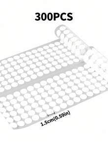 300 件 150 对 15 毫米直径强力粘性防水可重复使用钩环点自粘硬币粘性紧固件多表面家庭办公室学校组织 DIY 工艺用品日常使用安全紧固 - 彩色 - 查看 4