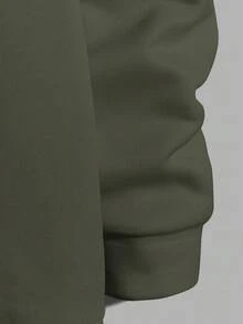 Felpa con cappuccio casual da uomo con stampa a lettere, autunno/inverno