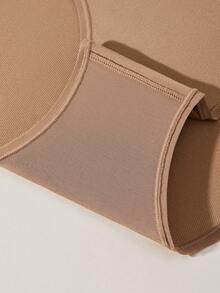 LUVLETTE 5-Pack Mid Waist Basics Seamless Briefs Women Underwear Panties Set-Earthy Tones - Multicolor - View 7