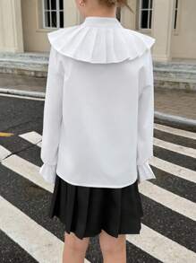 青少年女孩休闲时尚甜美可爱派对衬衫