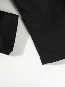 SHEIN 3pcs Baby Boys Gentleman Suit Set, Double-Breasted Vest + Casual Pants + Black Bowknot, Excluding Shirt, Fashion Elegant Stylish, Comfortable Fabric, Suitable For Spring/Autumn, Best For Daily, Party, Wedding, Christening, Performance, Events Fall Winter