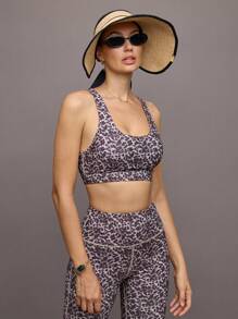 Activina 女式罗纹吊带背心和高腰紧身裤运动套装 - 彩色 - 查看 7