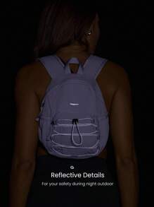 GLOWMODE 5L Side Exterior Pockets Reflective Adjustable Straps Small Backpack Daily Casual Wear