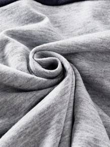 SHEIN Boys' Casual Cartoon Embroidered Polo Shirt, Long Sleeve, Contrast Color Patchwork, New Arrival For Autumn Fall Winter