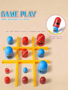 堆叠井字游戏家庭趣味派对旅行脑筋急转弯拼图 STEM 学习玩具彩虹色积木策略技能发展活动棋盘游戏套装 - 彩色 - 查看 3