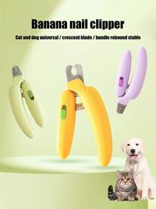 PETSIN 1 Piece Gravity Push Clipper, Cat, Dog, Small Pet Nail Clippers, Adjustable Round Hole Clip, Dog Nail Grinder, Catail Clipper, Pet Nail Clipper, Newbie Special Small Blind Clip, Pet Supplies