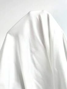 Elenzga Damen elegante weiße Jacke mit geraffter Taille, leicht - Weiss - Übersicht 7