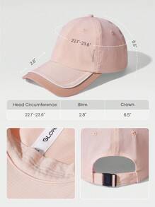 GLOWMODE Glow Breeze Lightweight Quick-Dry Breathable Sweatband Reflective Print Cap Hat Gym Studio Training Active Daily Casual - Pink - View 6