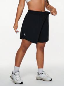 Rhythm Era Women's Plus Size Black Athletic Shorts With Pockets For Sports And Everyday Wear Running Shorts With Pockets Black Running Shorts Women