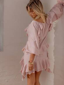 Aralina Winter Fall Ruffle Tiered Mini Dress, Date Night Outfit, Fall Dresses For Women, Fall Clothes, Birthday Dresses Of Women, Going Out Dress