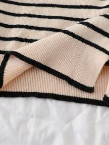 Genkimix Kids Young Girl' Thick Knit Turtleneck Sweater And Pants Set, Autumn/Winter Fall - Apricot - View 5