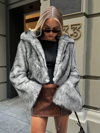 SHEIN ファーコート SHEIN ファーコート - メルカリ