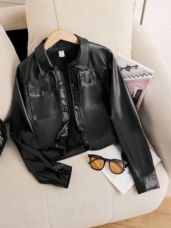 Chaqueta casual con cordón versátil y de moda para adolescentes