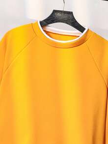 2pcs/Set Teenager Boys' Casual Long Sleeve Outfit Chic Outfits For Autumn/Winter Fall