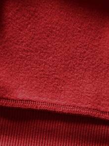 Felpa da uomo in 100% cotone con patch a lettera e spalle a caduta