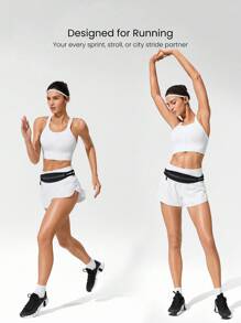 GLOWMODE 0.5L Glow Run Breathable Mesh Waterproof Logo Reflective Zipper Pocket Drawstring Adjustable Strap Micro Running Belt Bag Jogging Training Travel Studio Daily Active Fall Winter