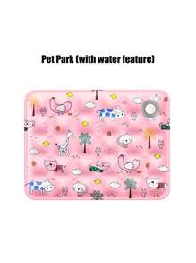 PETSIN 1 件宠物水冰垫，水垫，耐刮耐磨，夏季宠物冰垫干冰，充水款，狗冰垫，猫咪清凉，宠物用品 - 彩色 - 查看 3