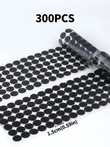 300 件 150 对 15 毫米直径强力粘性防水可重复使用钩环点自粘硬币粘性紧固件多表面家庭办公室学校组织 DIY 工艺用品日常使用安全紧固 - 彩色 - 查看 5